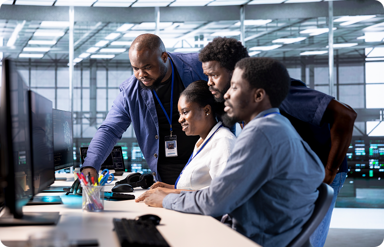 Professional team using HRPayHub software